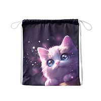 Сумка д/обуви КОКОС 36*44см "Любимый котик" 260204 полиэстер,1отд.