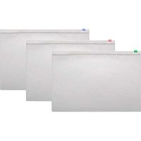 Папка на молнии А4 ATTOMEX 3072900 прозр.,110 мкм,апельсин.корка