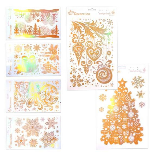 Наклейка 19*32см "Новый год" BCD КнBCD