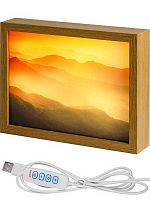Светильник светодиодный Миленд Картина "Горный пейзаж" СН-1939 2смен.картин.,16.5*21*4.5см