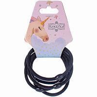 Резинки д/волос "Марципан-бусинка,чёрный" (5шт) 545-0174