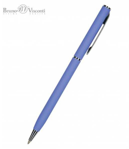 Ручка подар. шар. BV "Palermo" 20-0250/11 синяя,0,7мм,фиолет.металл.корп.,поворот.мех.