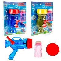 Мыльные пузыри 1TOY "Мы-шарики!" 50мл Т23108 мех.бластер 13ствола