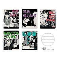 Тетрадь 40л. (клетка) BV "Manga anime. City" 7-48-1245 мел.карт,мат.лам.асс.