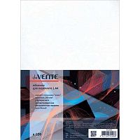 Обложка д/брош. deVENTE А4 "Delta" 250г/м2, картон с тисн. "кожа", белый 100л 4123505