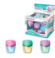 Точилка с контейнером 1отв. KEYROAD "Pastel Bread" KR973579 пластик,асс.