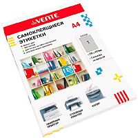 Этикетки самокл. deVENTE A4 210*297мм 2060320 (1*100шт.) на листе