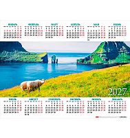 Календарь настенный листовой А2 2027г. ХАТ "Знак Года.Тишина у моря" 36502 мелов.,135г/м2 096970