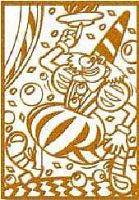 Раскраска чудесная Клоун-жонглер 1884
