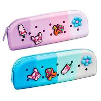 Пенал-косметичка CENTRUM 190*65*27 "Charm" 81198 с джиббитсами,силикон+ПВХ,асс.