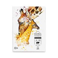 Папка для акварели A4 10л. МАЛЕВИЧЪ "Waterfall" 402106 целлюлоза,200г/м2,мелк.зерно