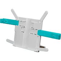 Подставка для книг deVENTE 8063429 белая с голубым,ABS-пластик.,21,1*19,6 см