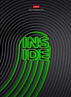 Бизнес-блокнот А4  80л. ХАТ тв.обл. "Inside" 30209 клетка,5цв.блок,мат.лам.,выб.уф-лак