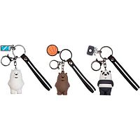 Брелок deVENTE "Yummy Panda" 9020504 каучук,матал.кольцо,карабин,декор.петля,асс.