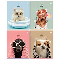 Тетрадь 48л. (линейка) BG "Lovely" 60316 микро sandy-touch лак