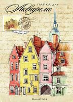 Папка для акварели А4  8л. Проф-Пресс "Разноцветные дома" 08-7129 цв.обл.