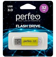 Флеш-драйв32Гб Perfeo C14 Gold metal series USB 3.0