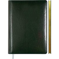 Записная книжка А5  80л. deVENTE "Bravo" 2251502 кож.зам.,зелён.,зол.срез,клеткабел.бум.,поролон