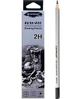 Карандаш ч/гр. ACMELIAE 8000-2H EAN шестигр.серебр.корп.,2Н