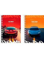 Записная книжка А6 120л. Проф-Пресс спираль "Шикарные автомобили-1" 120-3734 цв.мел.обл.
