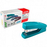 Степлер №24/6, 26/6 20л. deVENTE "Trend" 4142508 пластик,изумрудно-бирюзовый,к/к