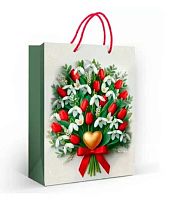 Пакет подар. (ML) "Сердечный букет" 10000882