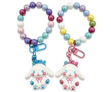 Брелок д/ключей INTELLIGENT "Зайчик с бусинами" DK-322 резин.,с карабином,5см,асс.