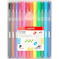 Набор капиляр. ручек 12цв. deVENTE "Trio" 5060901 0,4мм, цветн.трехгр.корп., в пластик.коробке
