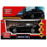 Игрушка инерц. Технопарк "Машина BMW X6 чёрный" металл.,12см X6-12-BK