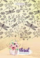 Скетчбук А4  64л. Проф-Пресс тв. обл. "Цветы и стрекозы-2" 64-1334 глянц.лам.