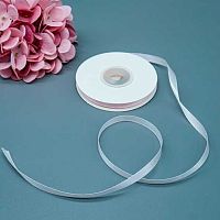 Лента 0,6см*22,85м атласная розовая пудра Микрос ч37974