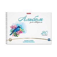 Альбом для акварели А4 20л. EK спираль "Birds" 58592