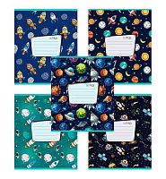 Тетрадь 18л. (линейка) ПЗБФ "Ракеты" 017415 тисн.фольгой