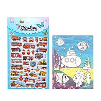 Наклейка декор. 14*24 "Спецтехника" YLD-038 (Р307-13) Ткн717