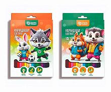 Карандаши 18цв. SchoolФормат "Яркие зверята" КЦ18-ЯЗВ шестигр.,к/к