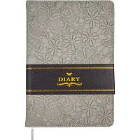 Записная книжка А5  80л. deVENTE "Diana" 2051622 кож.зам.,жемчужно-сер.,клетка,крем.бум.
