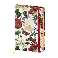 Еженедельник настол. н/д А5  72л. BV тв.обл. "Флора. Пионы" 3-821/02 на резинке,софт-тач,лин.
