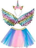 Карнавальный набор 3в1 Миленд "Принцесса единорогов" КРК-7300 (юбка,крылья,ободок)