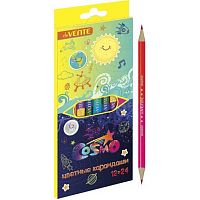 Карандаши двухстор. 12шт.-24цв. deVENTE "Twins" 5024310 к/к