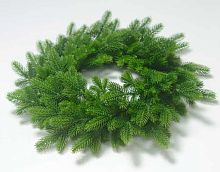 Новогодний венок малый зелёный комбинированный ФРФ 173.51