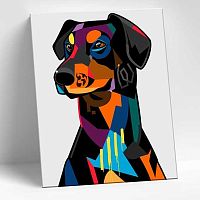 Картина по номерам Котеин "Ротвейлер Арт" 15*20см KH1155 (14цв.) Картина по номерам Котеин "Ротвейлер Арт" 15*20см KH1155 (14цв.)