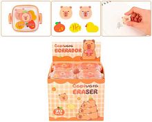 Набор ластиков WEIBO "Capivara" WB-3521 (5шт) фигурн.,в пластик.короб.8*6,5см