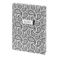 Бизнес-блокнот А4 160л. АЛЬТ тв.обл. "Black&White.New" 3-160-490/16 клетка,глянц.лам.