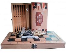 Игра настольная Рыжий кот 3в1 "Нарды, шашки, шахматы" AN02591
