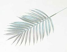 Ветка-лист пальмы мерцающий серебро ФРФ 4.605 (1010237)