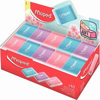 Ластик MAPED "Essentials Soft" мягкий 112921 цв. в асс., дисплей