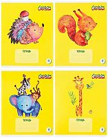 Тетрадь 12л. (кос.лин.) Каляка-Маляка "Первая тетрадь" ТКМ12-КЛ мел.карт.,вд-лак,асс.