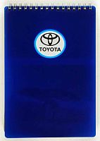 СБ Блокнот А5  64л. (верх.спираль) пластик AUTO "Toyota"