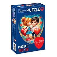 Пазлы  140+38 ХАТ А4 Premium "Два сердца -Нежный возраст" 35849 2картинки,смарт-уп.