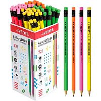 Карандаш ч/гр. с ласт. deVENTE "Neon" 5032803 НВ,круг.,заточ.,лакиров.,неон.корп.